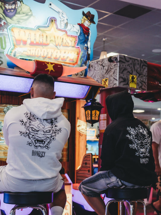 HONESTYxHOODIE - WHITE